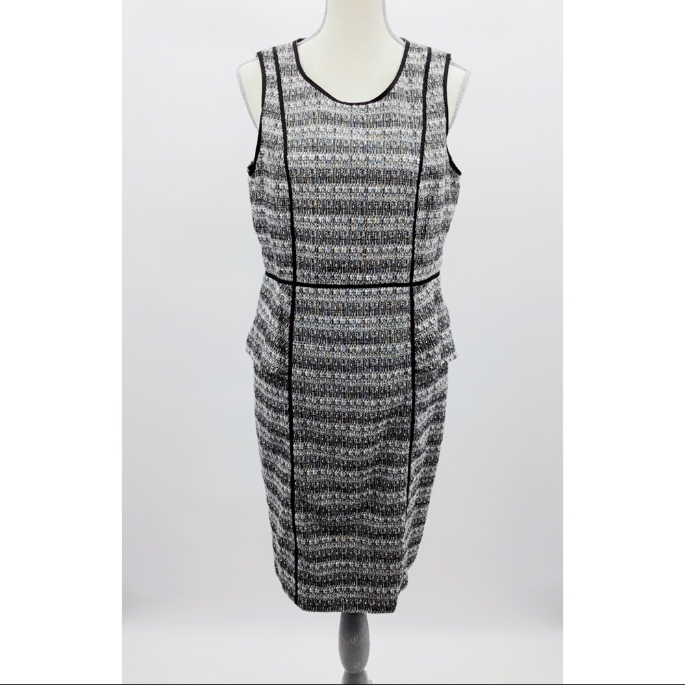 Liz Claiborne Sz 14 Black & white dress